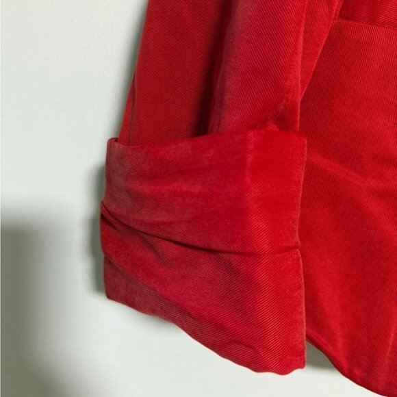 Cartonnier Red Velvet Blazer Women’s Size 2 - Picture 7 of 9